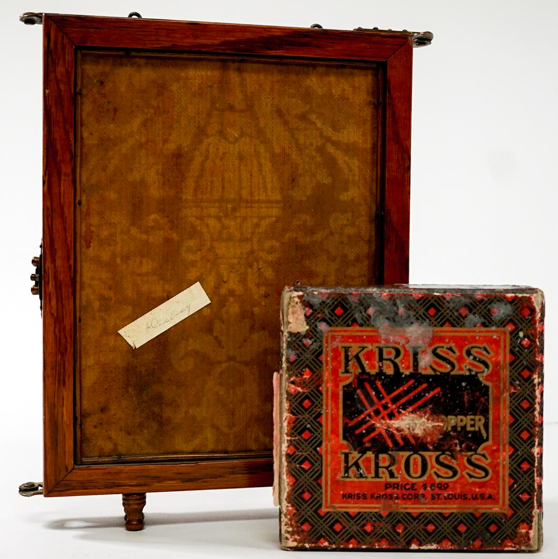 Wooden Tri -Fold Beveled Shaving Mirror and More (1 of 7)