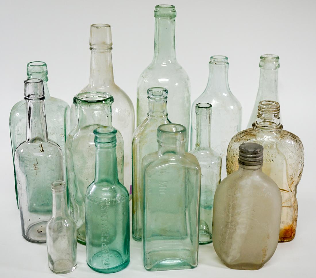 Antique and Vintage (14) Bottles [Liquor; Sauce] (1 of 6)