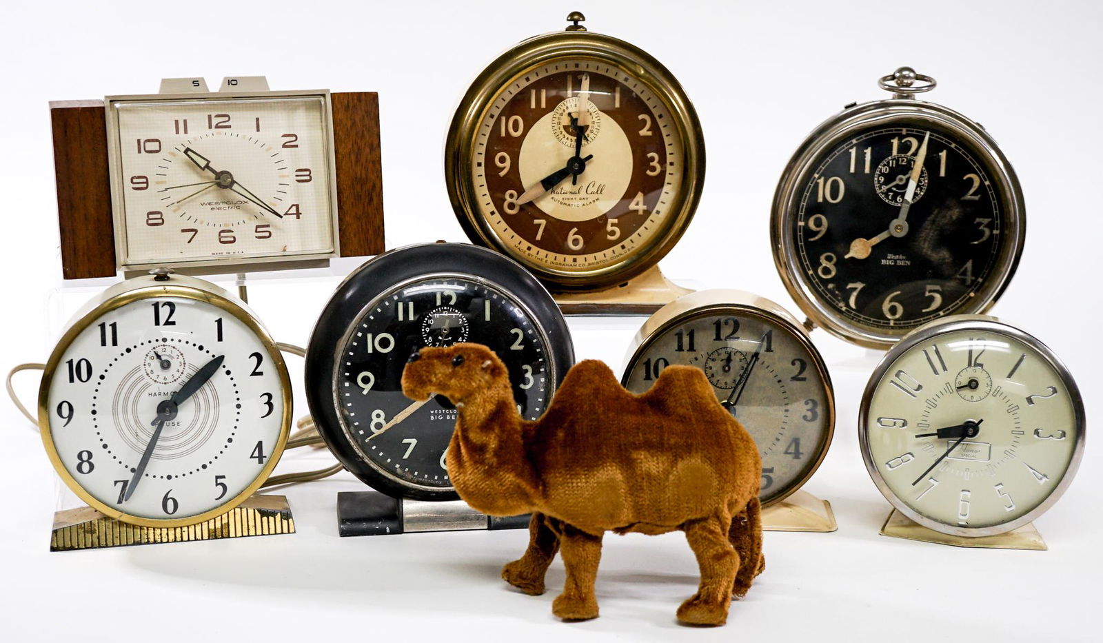 Vintage Alarm (7) Clocks; Travelling Camel (1 of 8)