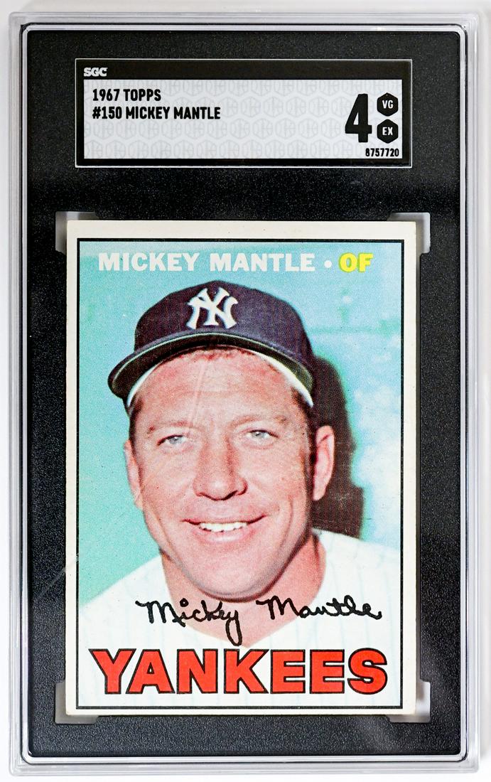 1967 Topps #150 Mickey Mantle SGC 4 (1 of 2)