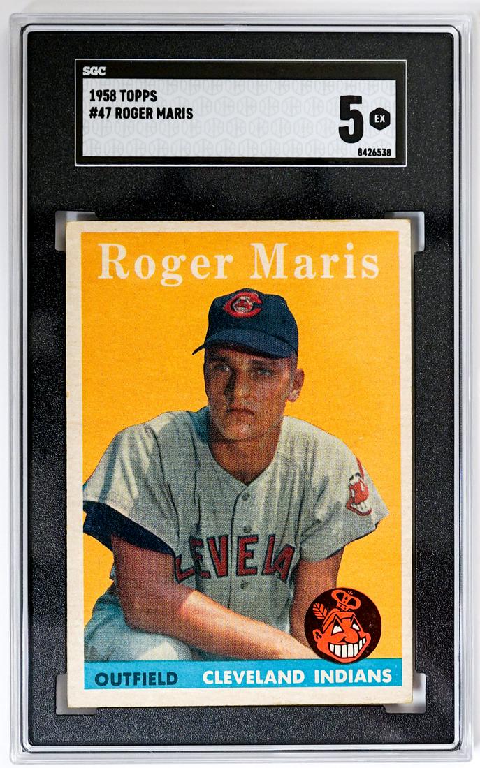 1958 Topps #47 Roger Maris SGC 5 (1 of 2)