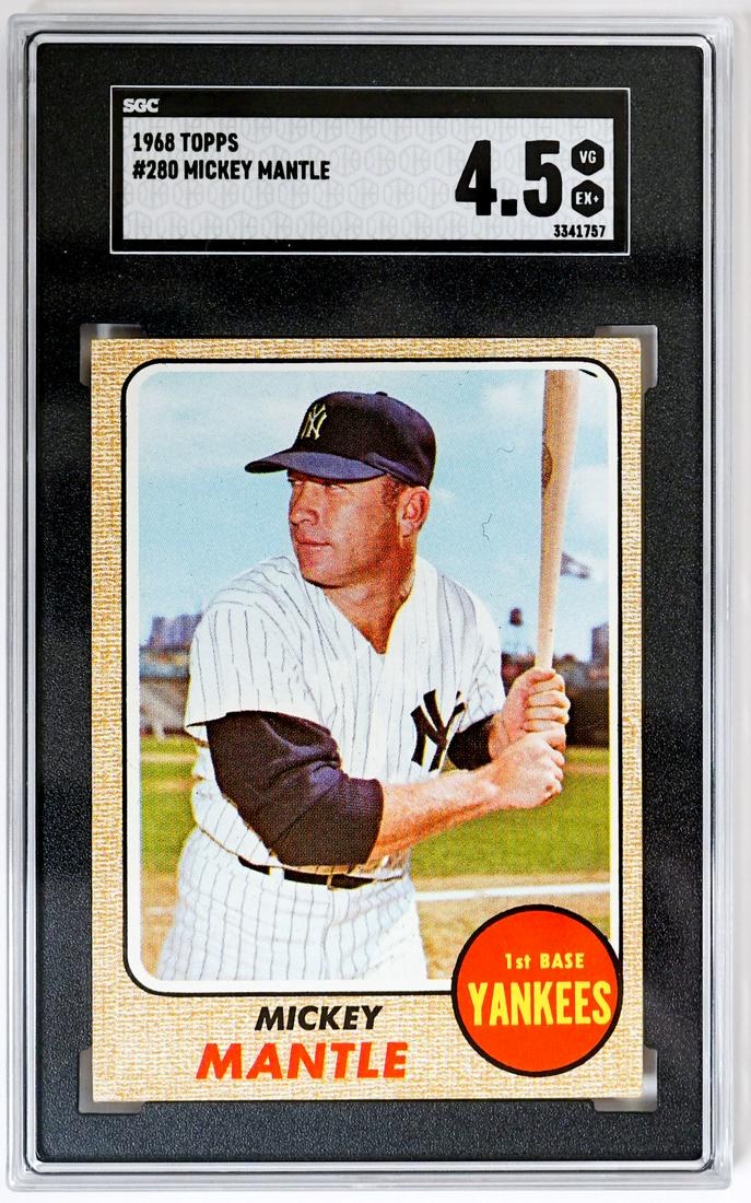 1968 Topps #280 Mickey Mantle SGC 4.5 (1 of 2)