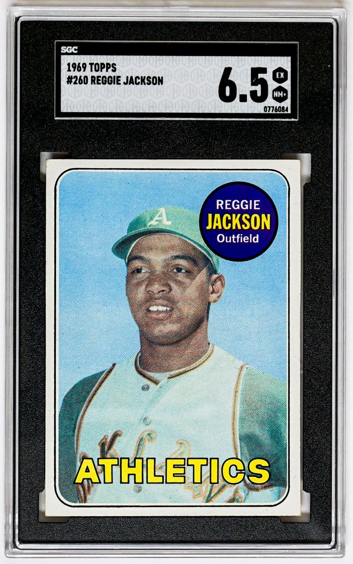 1969 Topps #260 Reggie Jackson SGC 6.5 (1 of 2)