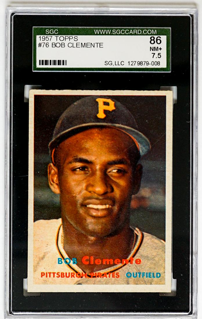 1957 Topps Roberto Clemente SGC 86 NM+ 7.5 (1 of 2)