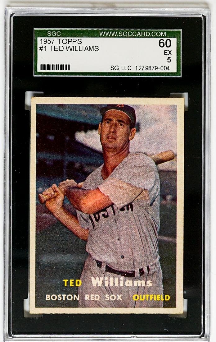 1957 Topps Ted Williams SGC 60 EX 5 (1 of 2)