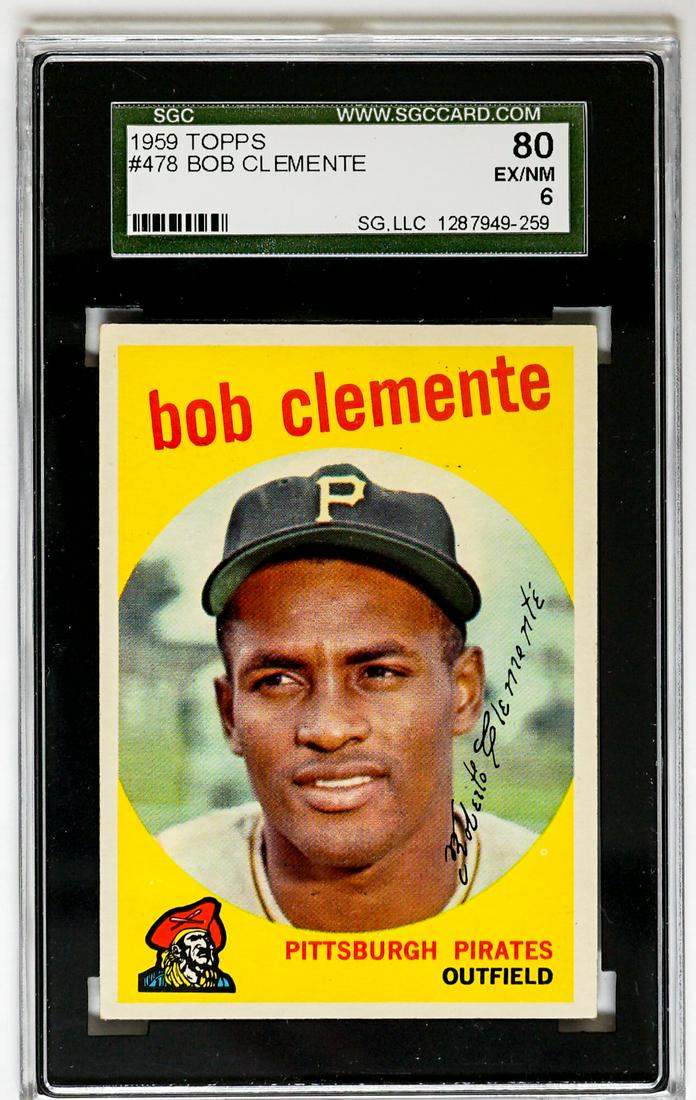 1959 Topps Roberto Clemente #478 SGC 80 EX/NM (1 of 2)