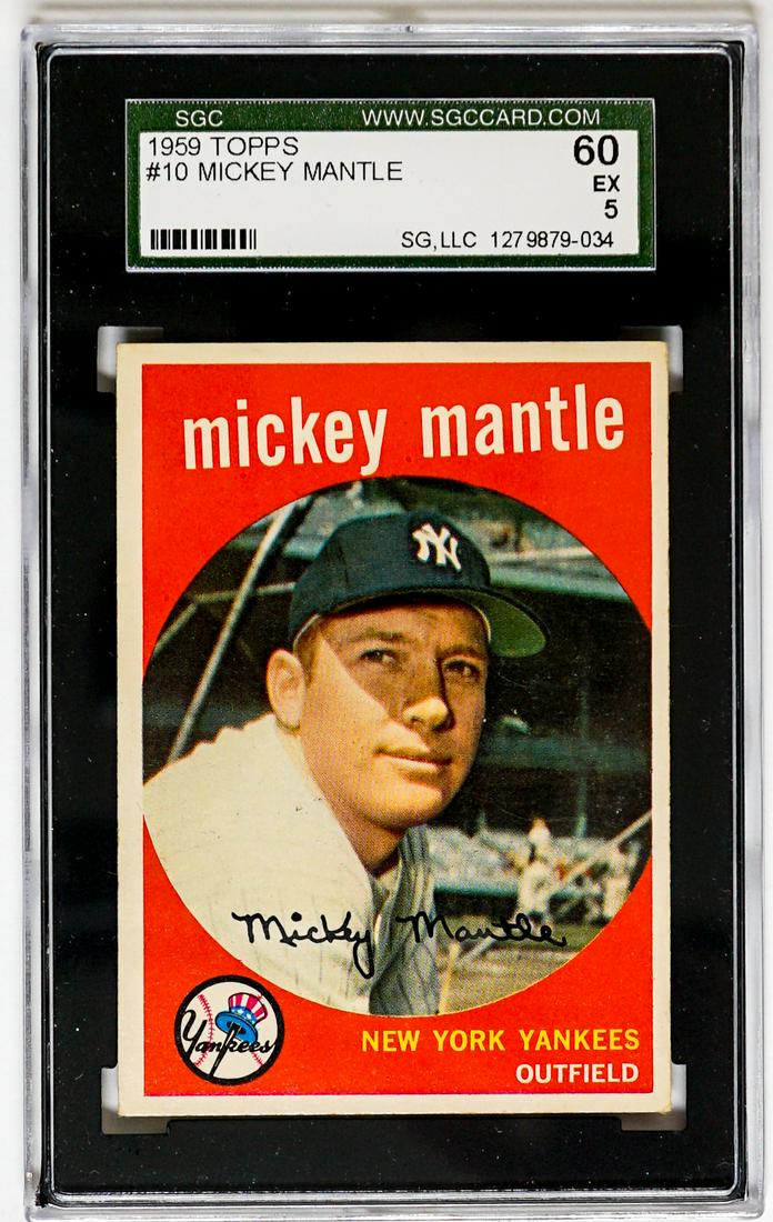 1959 Topps Mickey Mantle SGC 60 Ex 5 (1 of 2)
