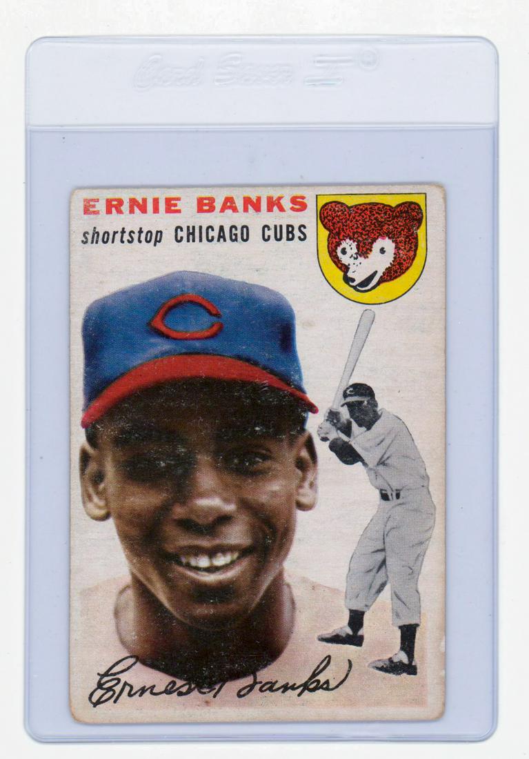 Ernie Banks 1954 Topps RC G-VG/VG (1 of 2)