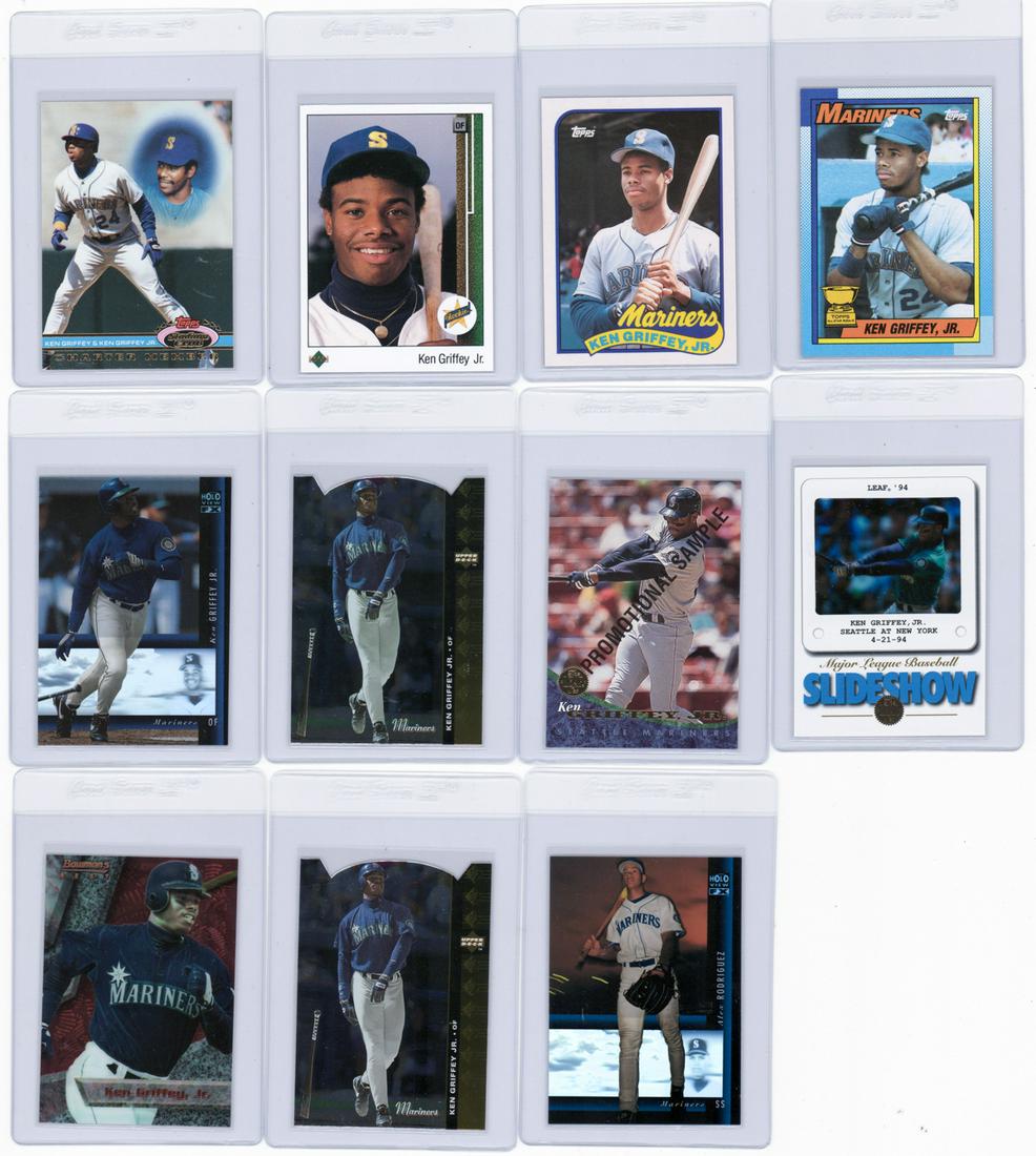 Ken Griffey, Jr. Baseball Cards With RC's (10) (1 of 5)