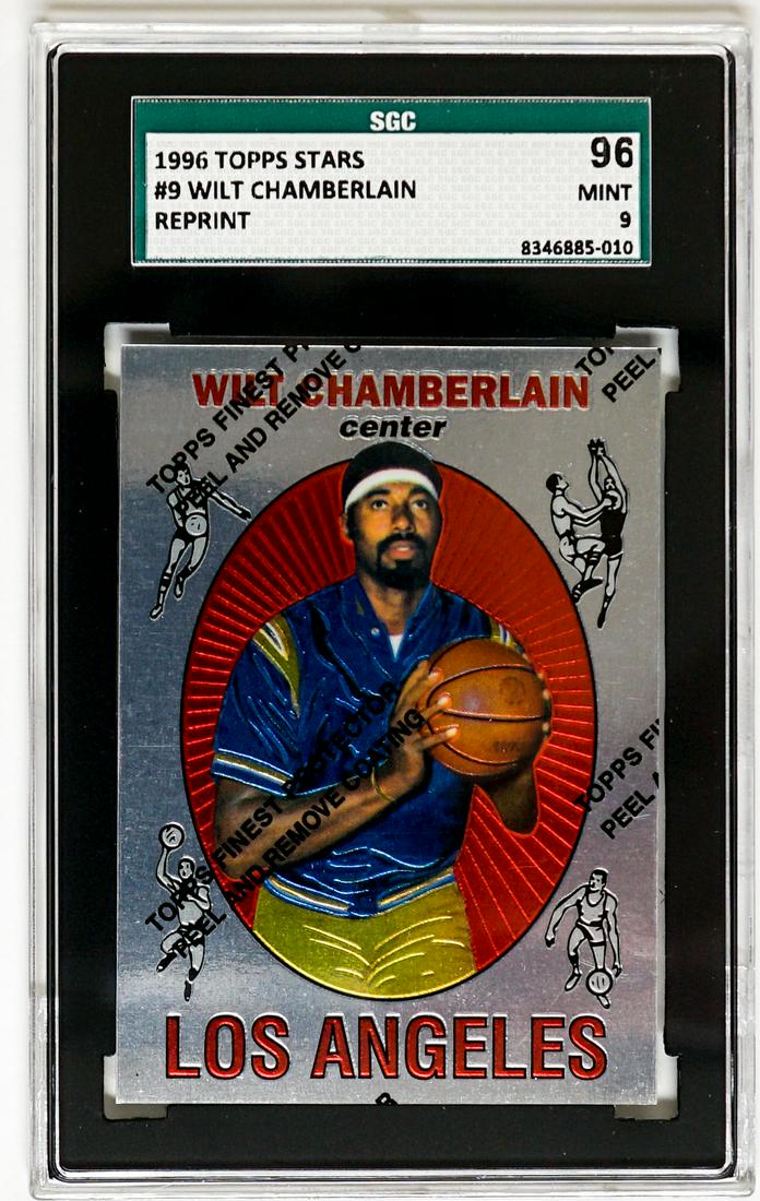 Wilt Chamberlain 1996 Topps Stars #9 Reprint SGC 9 (1 of 2)