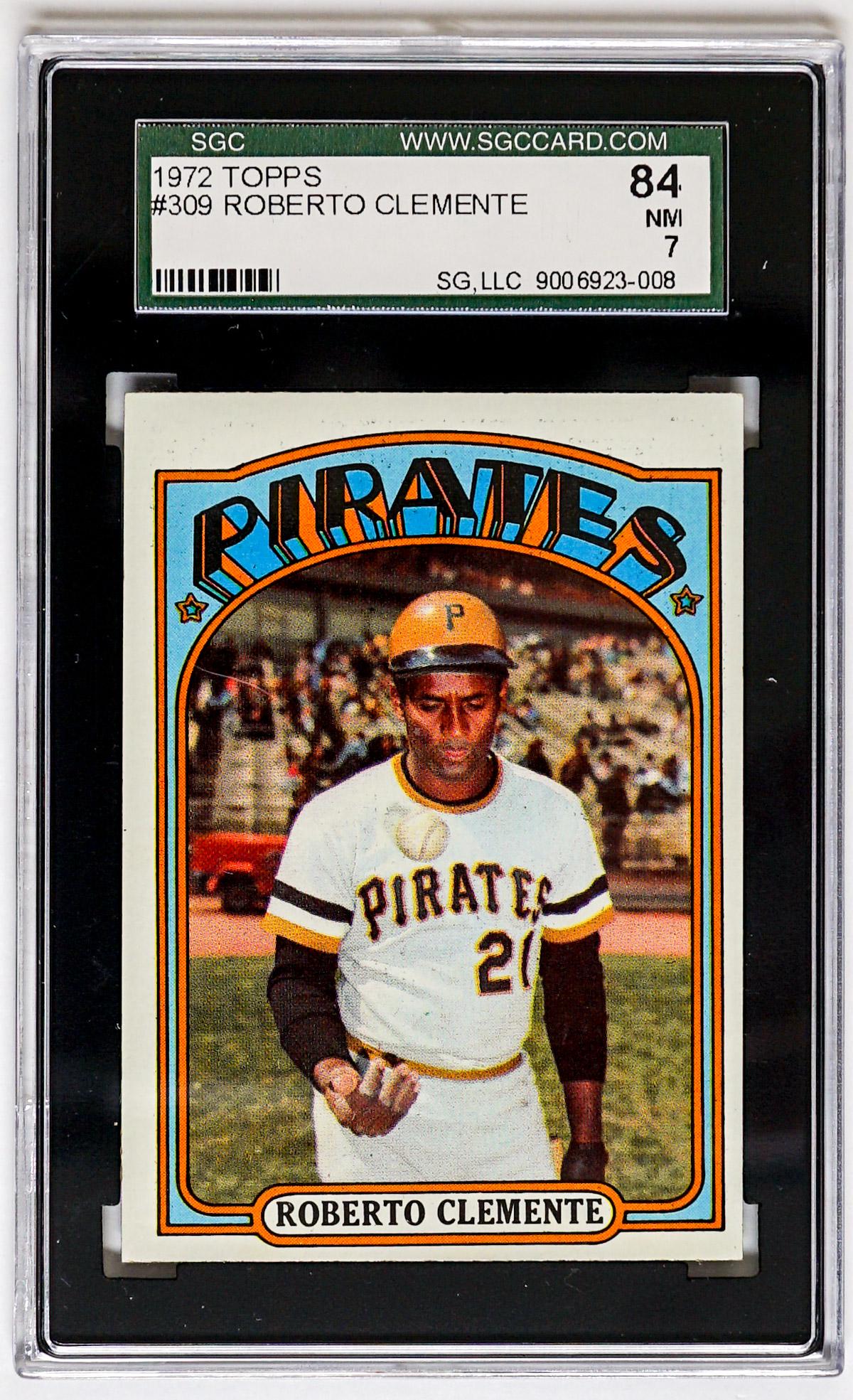 Roberto Clemente 1972 Topps #309 SGC 7 (1 of 2)