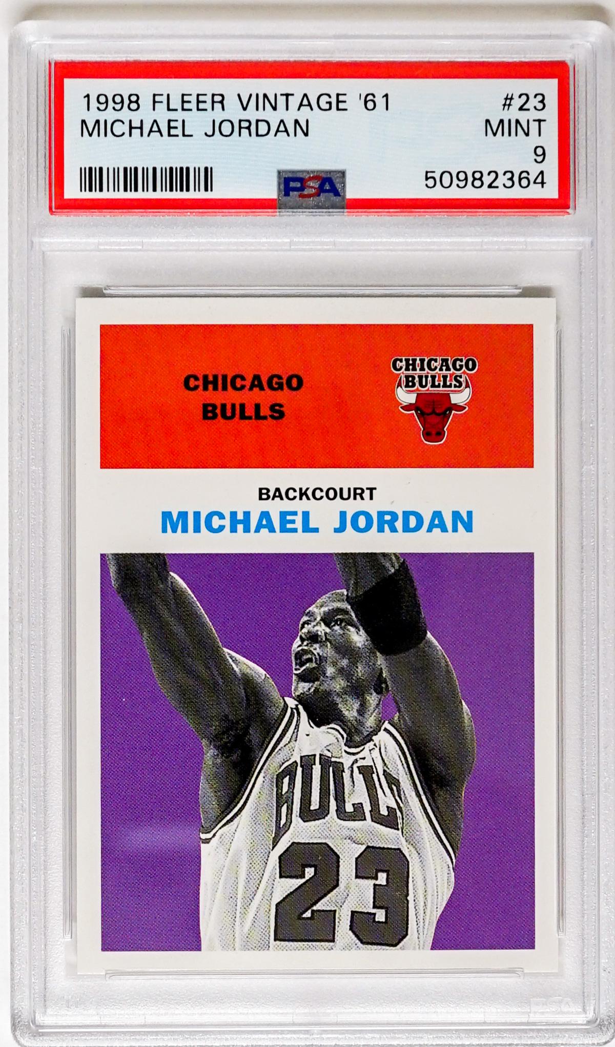 Michael Jordan 1998 Fleer Vintage '61 PSA 9 MINT (1 of 2)