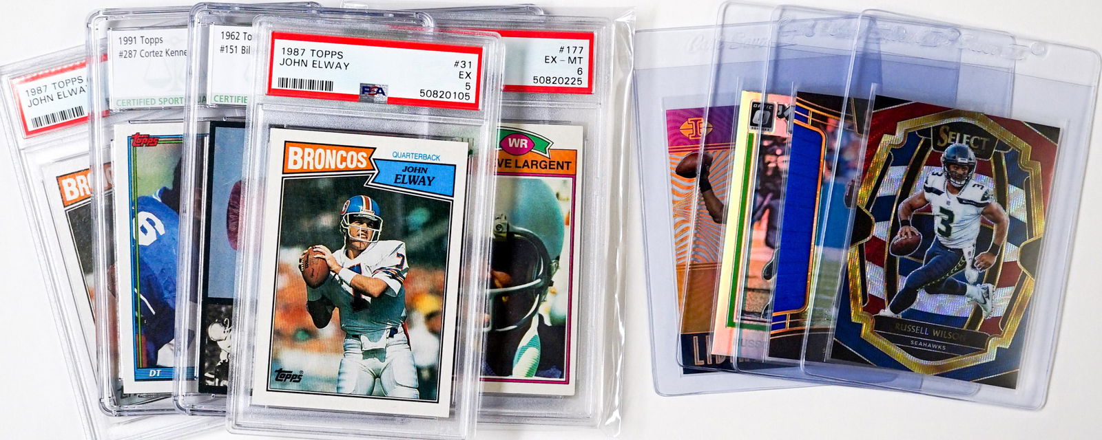 [Elway, Russell Wilson] Group of FB Cards (10) (1 of 5)