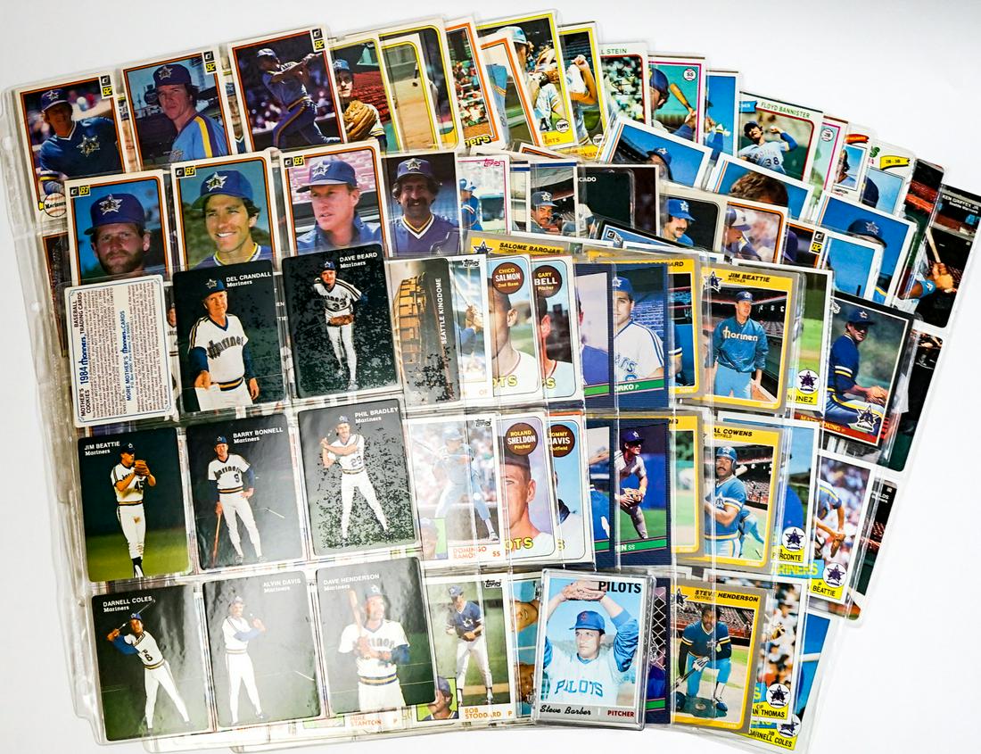 Seattle Mariners & Seattle Pilots BB Cards (500+) (1 of 5)
