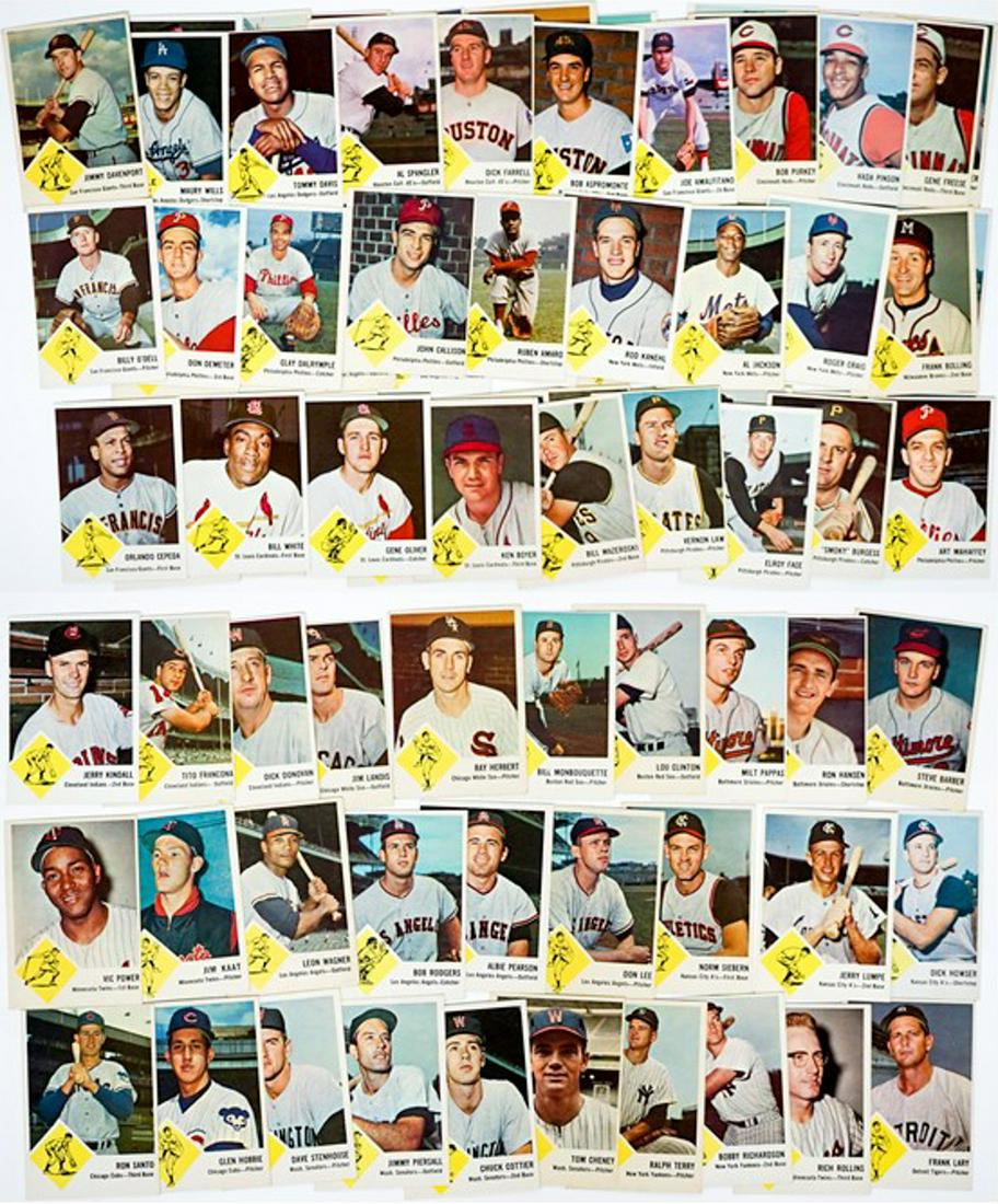 1963 Fleer Near Complete Set 58/66 (1 of 4)