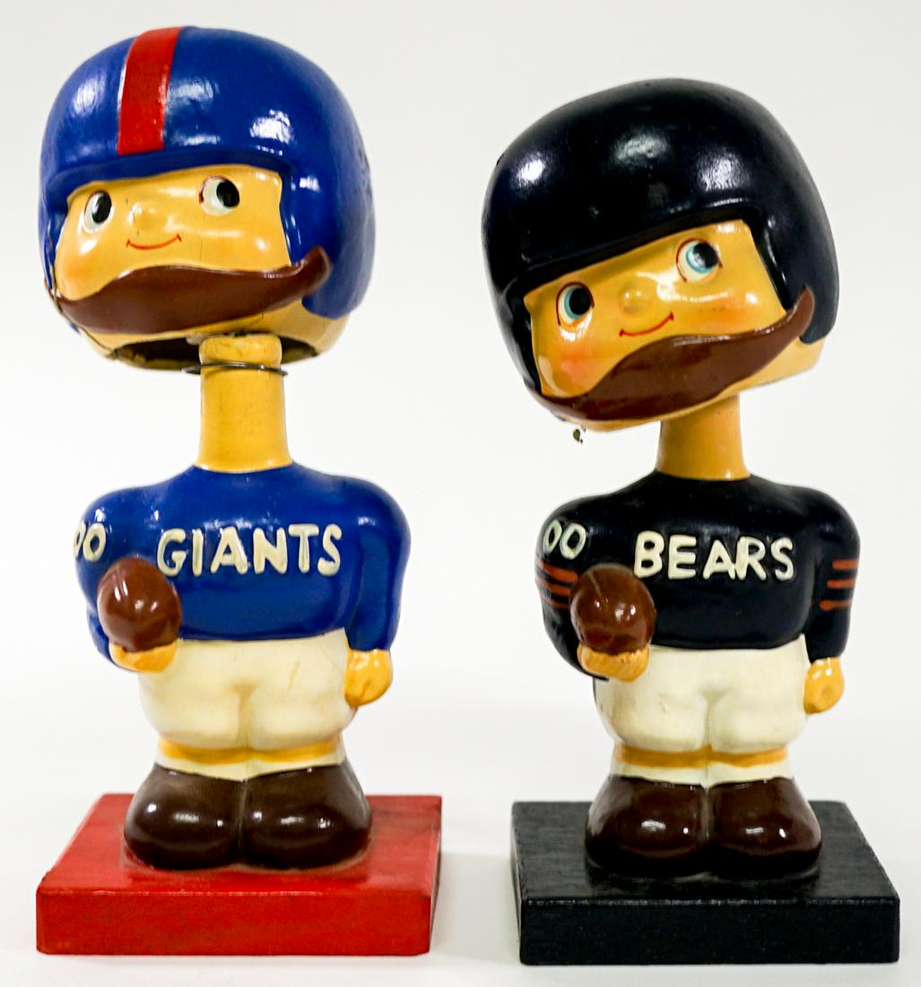 1960's Chicago Bears & New York Giants Nodders (1 of 7)