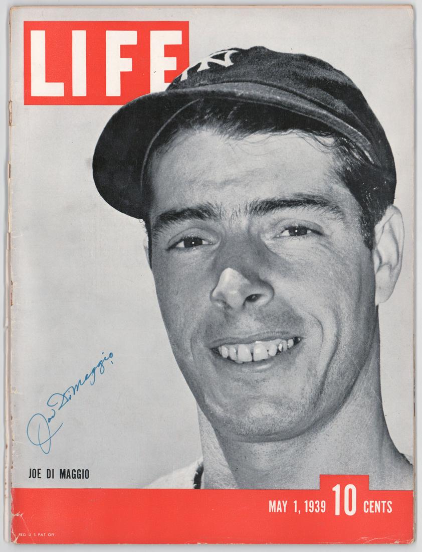 Joe DiMaggio Signed Life Magazine Beckett LOA (1 of 3)
