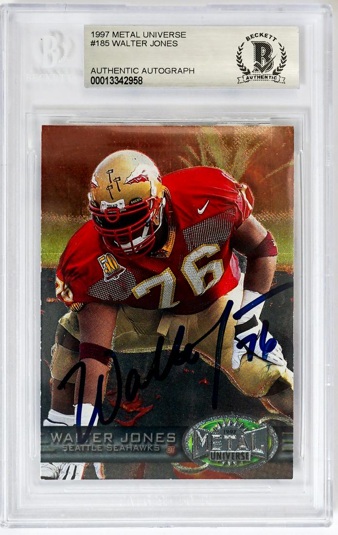 Walter Jones Signed Rookie Card (1 of 2)