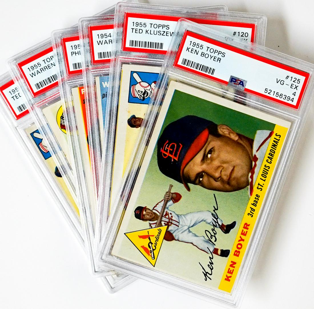 1954-55 Topps Baseball PSA Graded Cards (6) (1 of 5)