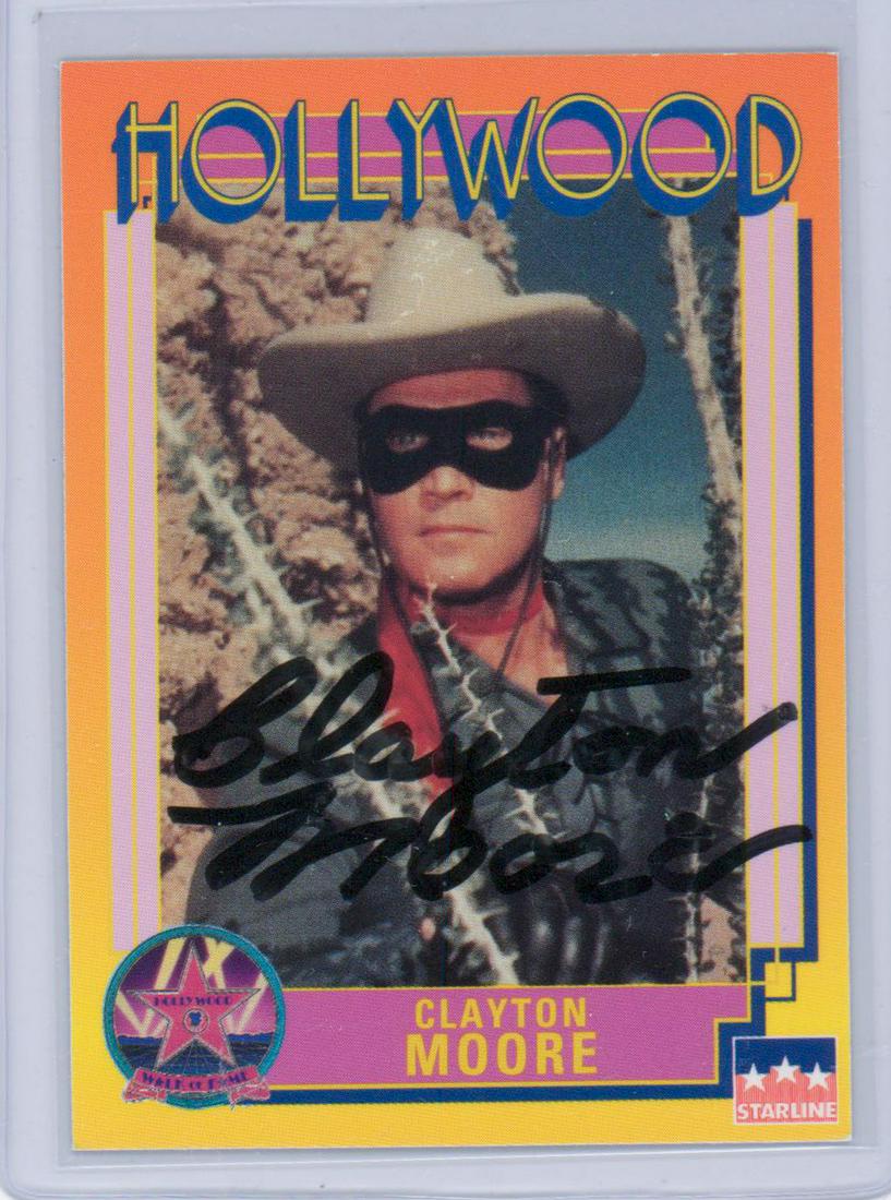 Clayton Moore Signed Trading Card BAS COA (1 of 2)