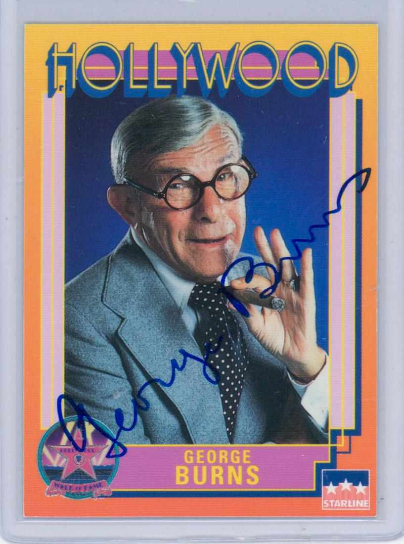 George Burns Signed Trading Card BAS COA (1 of 2)
