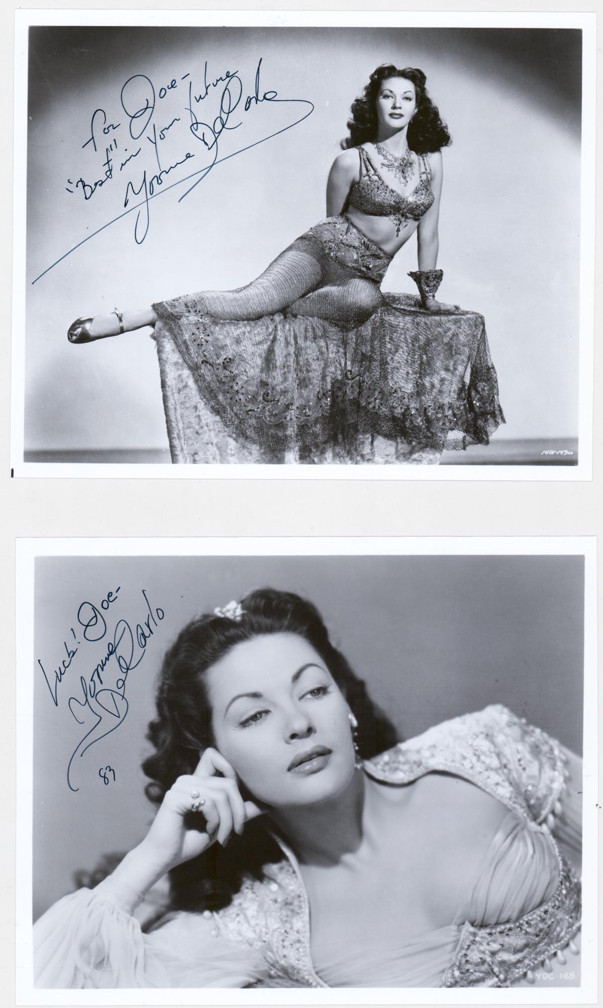 Yvonne De Carlo Signed Photos (2) BAS COA's (1 of 5)