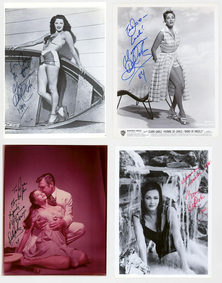 Yvonne De Carlo Signed Photos (4) (1 of 9)
