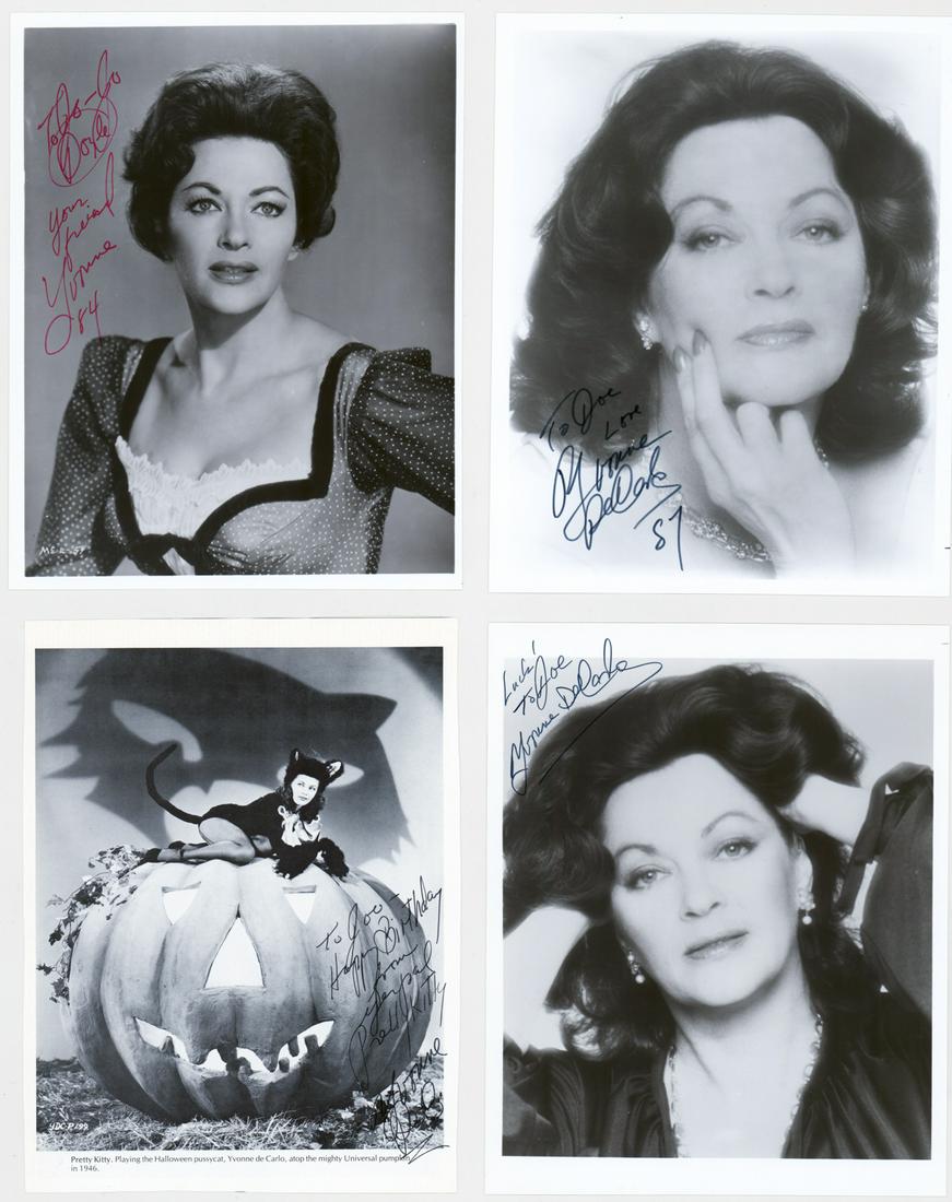Yvonne De Carlo Signed Photos (4) (1 of 9)