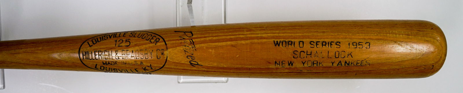 Art Schallock 1953 World Series K55 Bat (1 of 7)