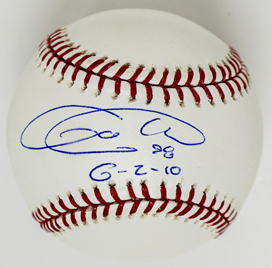 Armando Galarraga Signed & Inscribed Baseball (1 of 2)