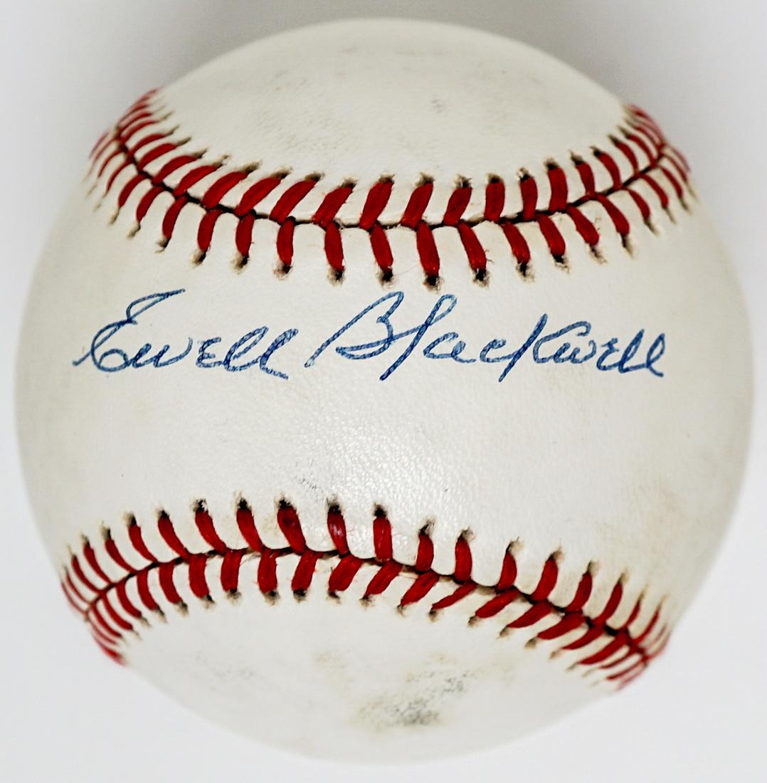Ewell Blackwell Single Signed Baseball JSA COA (1 of 2)