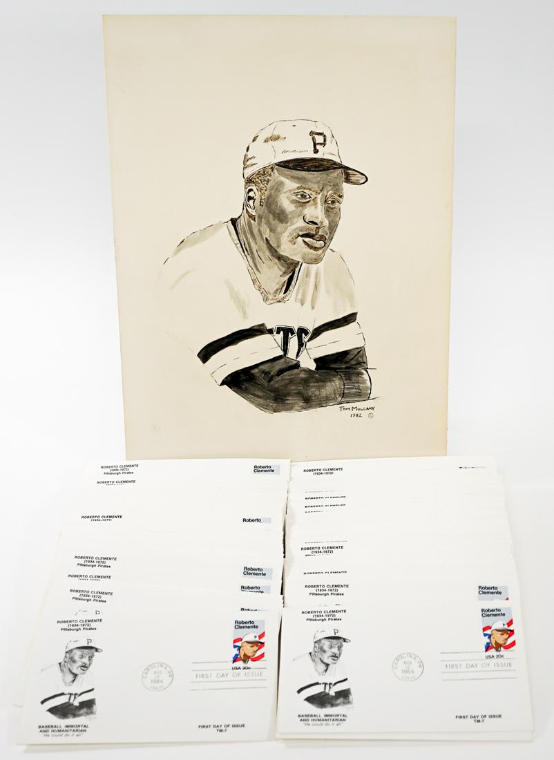 Roberto Clemente FDC's & Original Pen & Ink (1 of 4)