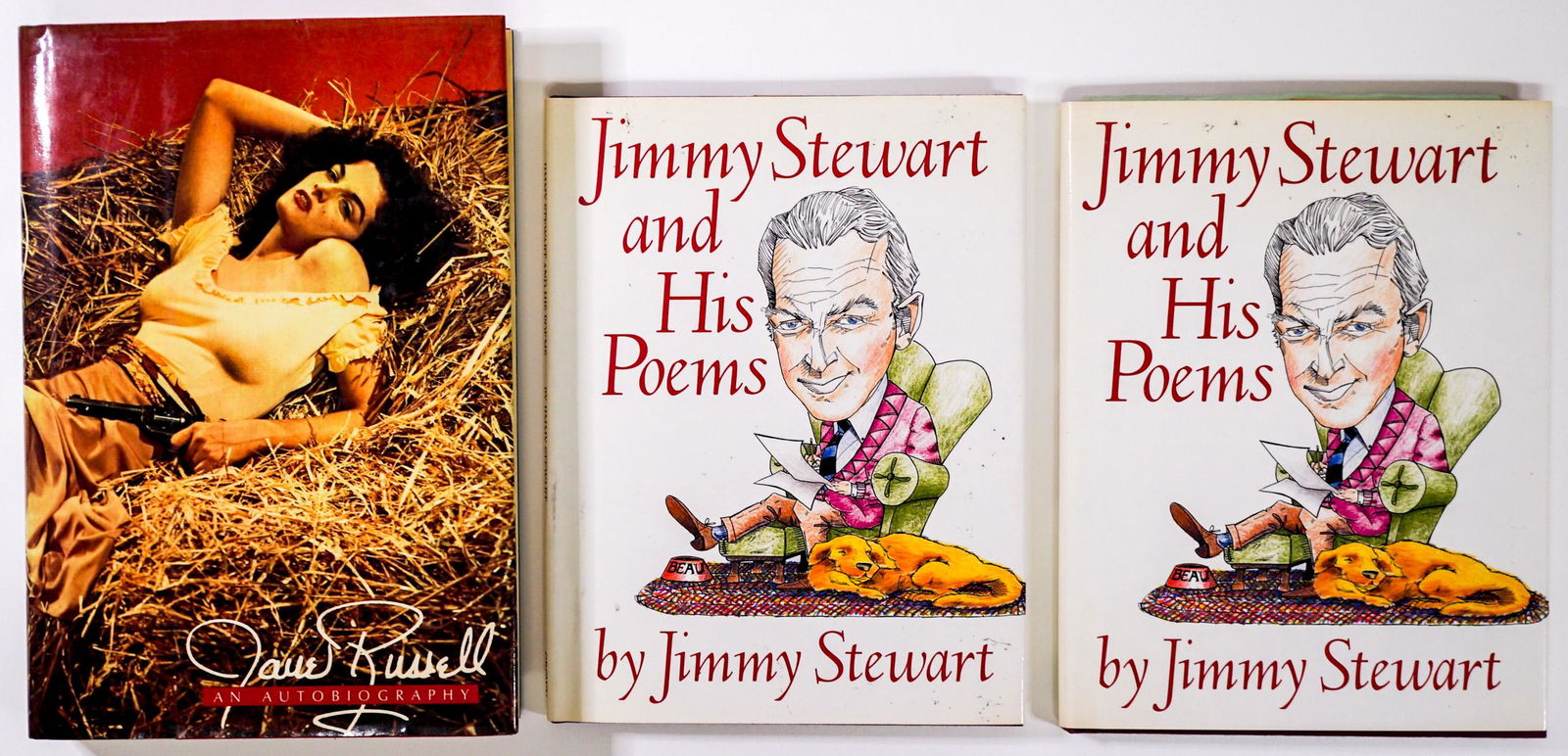 Jimmy Stewart (2) & Jane Russell Signed Books (1 of 20)