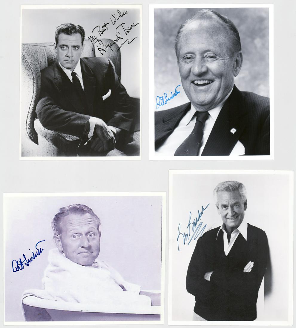 Celebrity Signed Photos Burr, Barker, Linkletter (1 of 9)