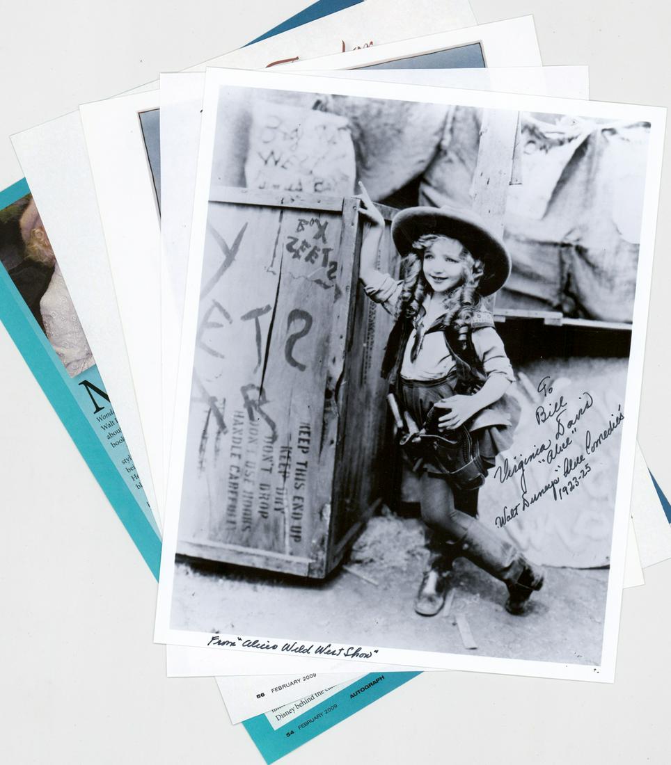 Virginia Davis (2) Signed Photos [Alice Comedies] (1 of 10)