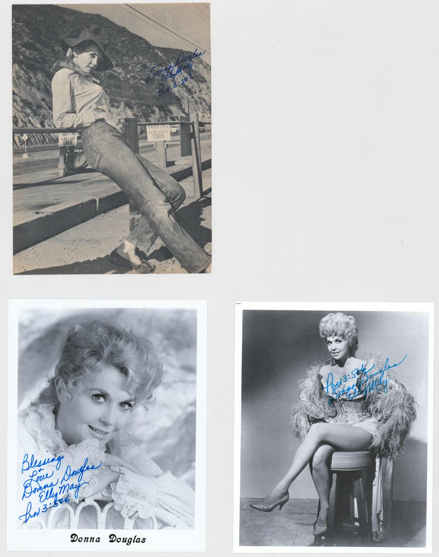 Donna Douglas (3) Signed Photos [Beckett COA] (1 of 7)
