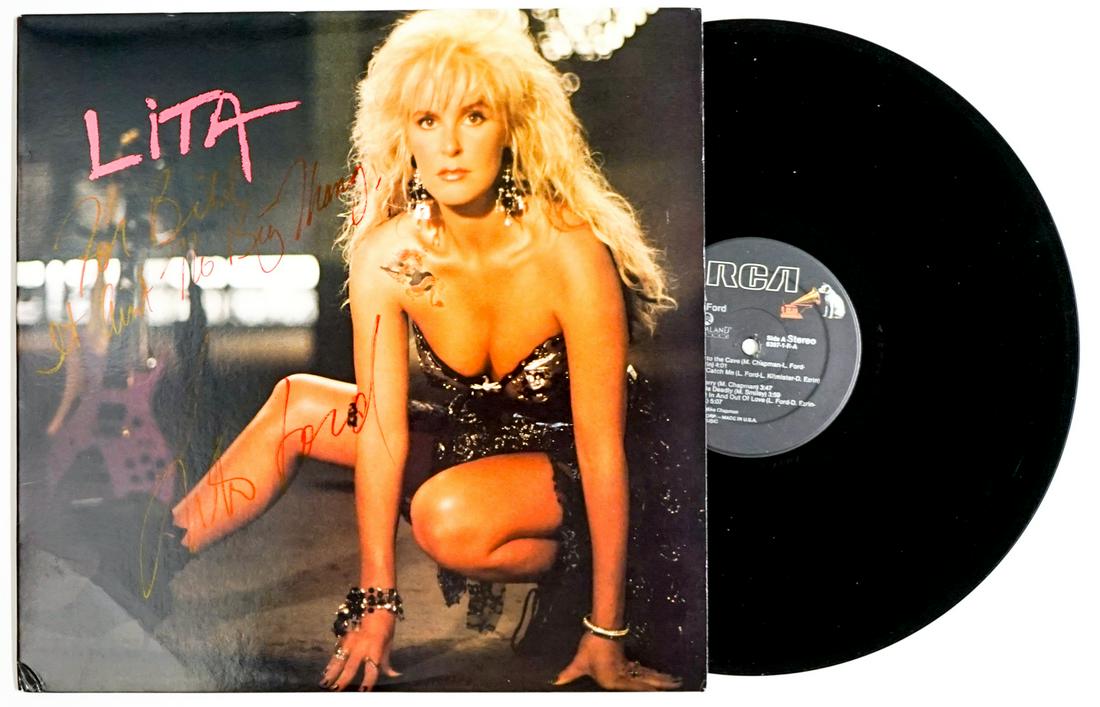 Lita Ford SIGNED Vinyl LP [Glam Metal] (1 of 3)