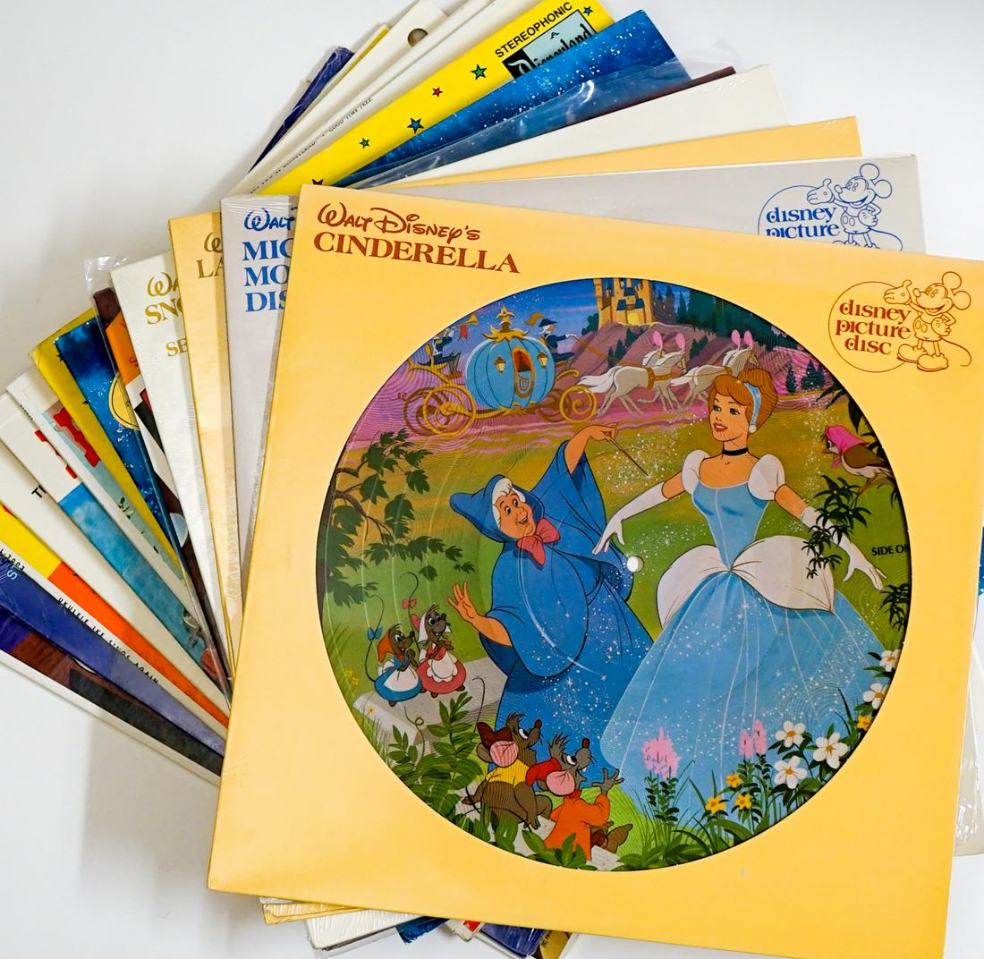 Walt Disney (15) 12 Inch LP's [Children's] (1 of 19)