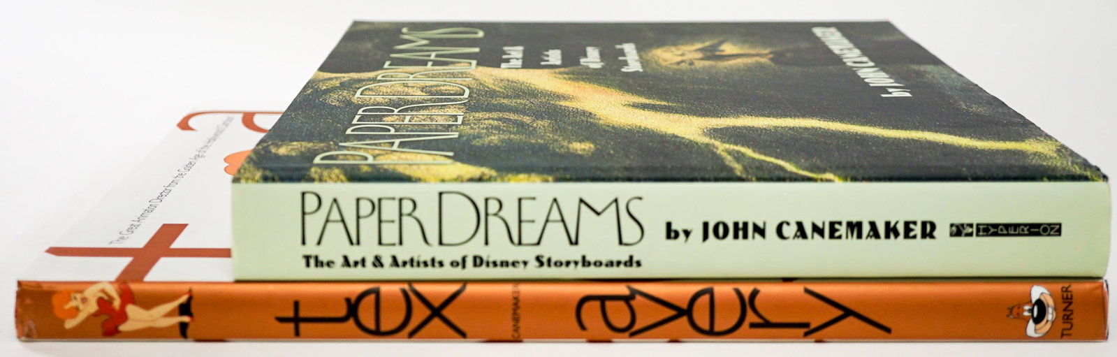 Paper Dreams by Canemaker (2) [Disney]: Two (2) books by John Canemaker. Includes: Paper Dreams: The Art and Artists of Disney Storyboards 1999 stated first edition with dust jacket unclipped. 272 pp. Illustrated. Hyperion; and Tex Avery Th