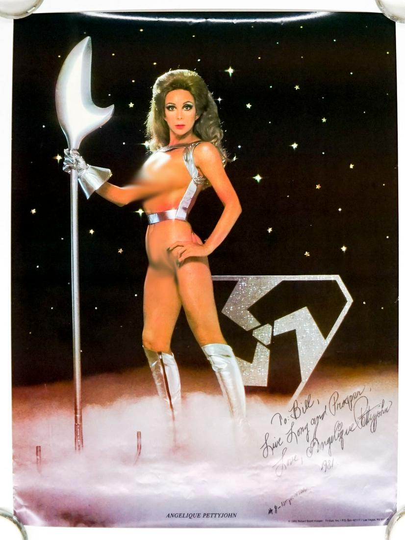 1980 Signed Angelique Pettyjohn Nude Poster