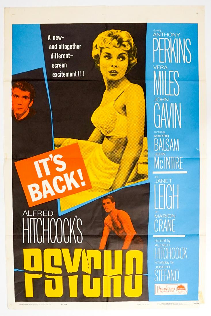 Psycho One Sheet Movie Poster (1 of 3)