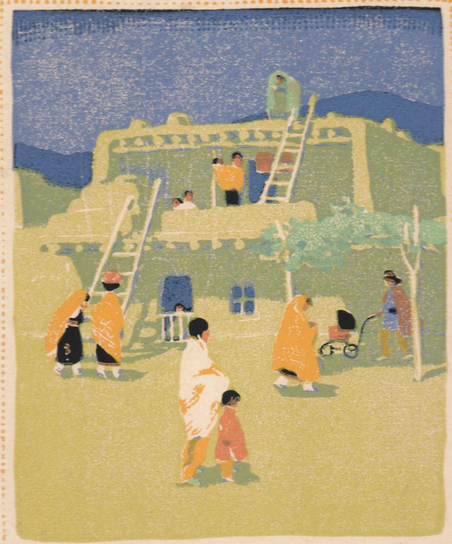 Gustave Baumann Authentic Signed Woodblock (1 of 5)