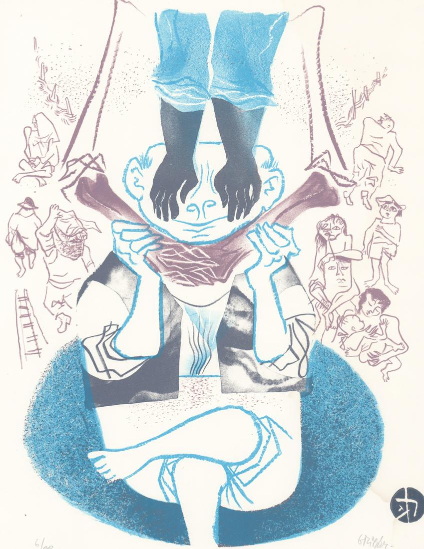 William Gropper Signed & Numbered Lithograph 6/20 (1 of 5)