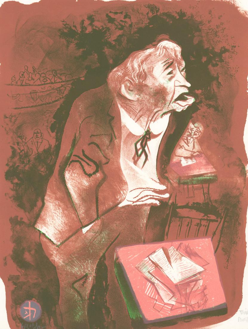 William Gropper Signed Trial Proof Lithograph (1 of 5)