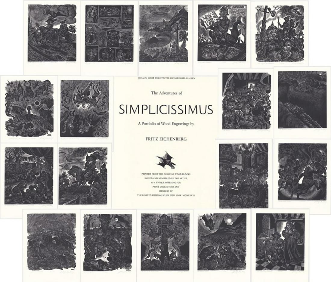 Fritz Eichenberg Simplicissimus Wood Engravings (1 of 13)