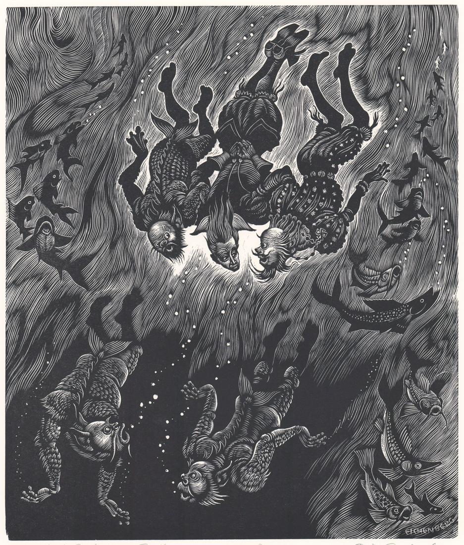 Fritz Eichenberg Signed 1st Proof Wood Engraving (1 of 5)