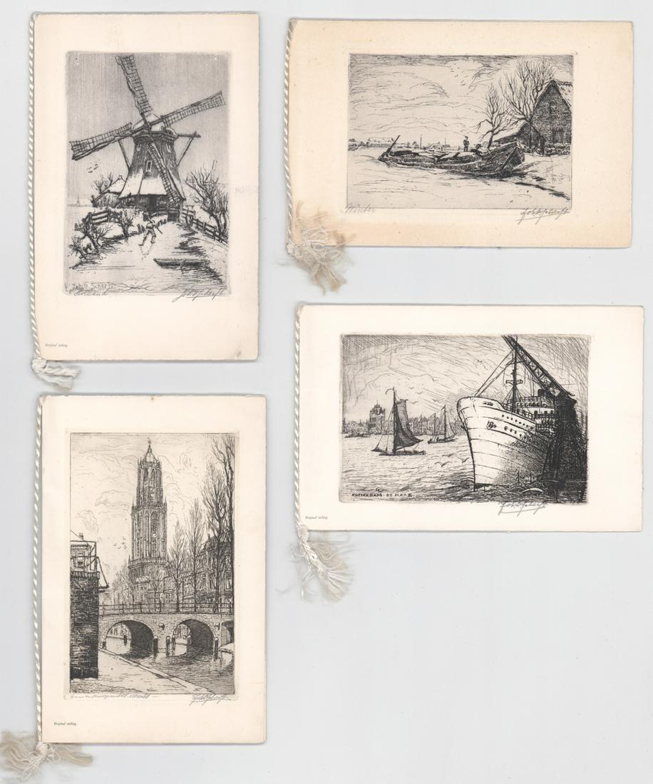 Johannes Daniel Scherft Etchings [Landscapes] (1 of 5)