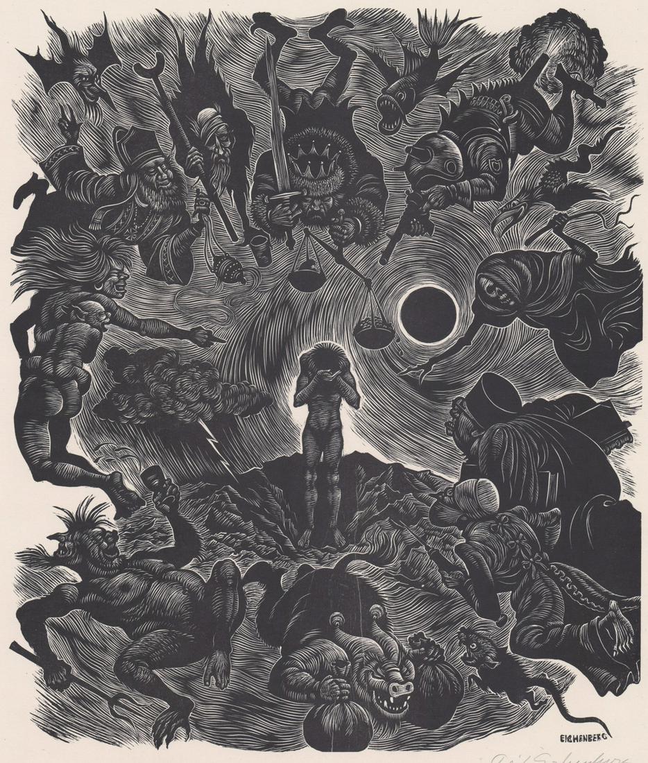 Fritz Eichenberg Signed and Numbered Engraving (1 of 5)