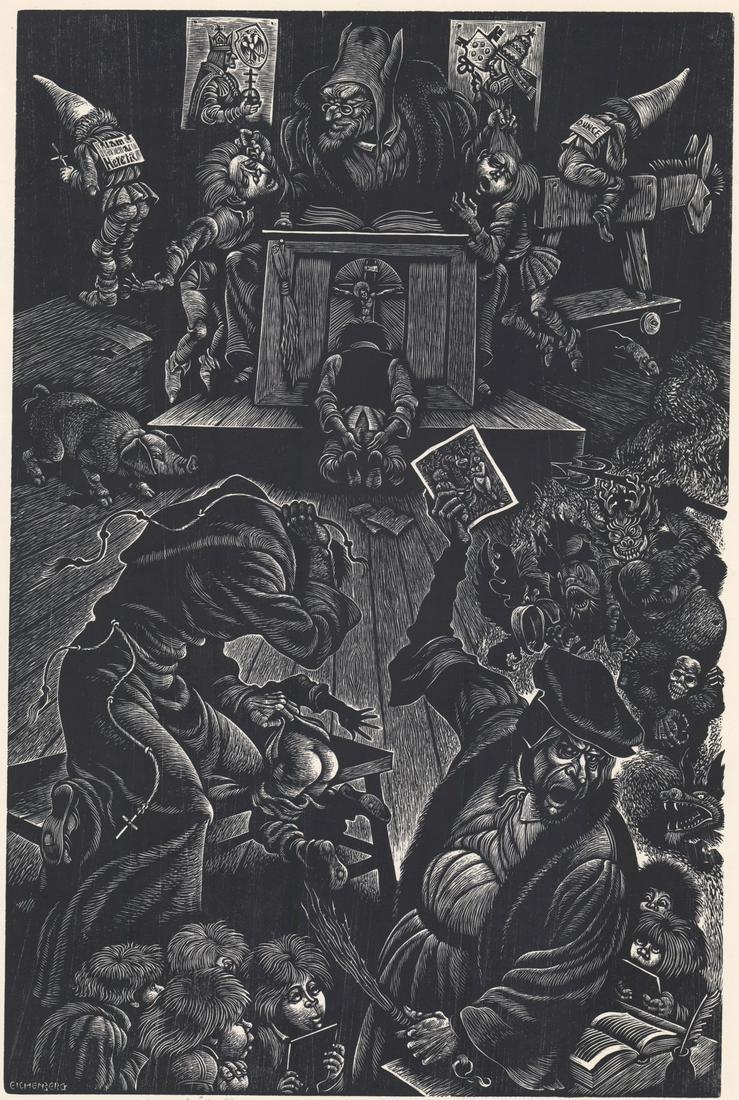 Fritz Eichenberg Artist Proof Wood Engraving (1 of 5)