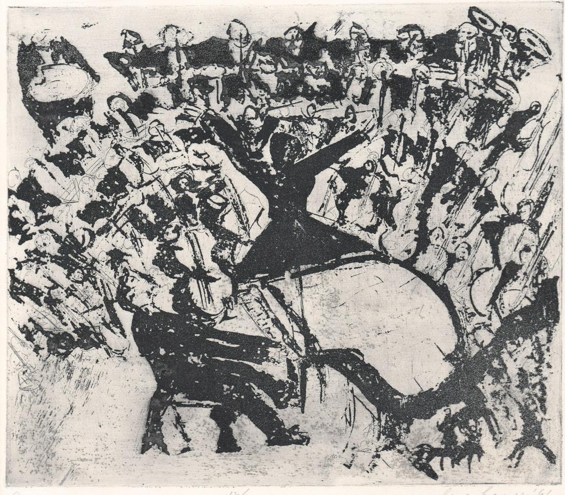 Signed Illegibly Etching & Aquatint [Concerto] (1 of 5)